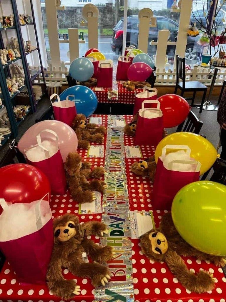 Children's birthday party at Paint a Pot Braunton